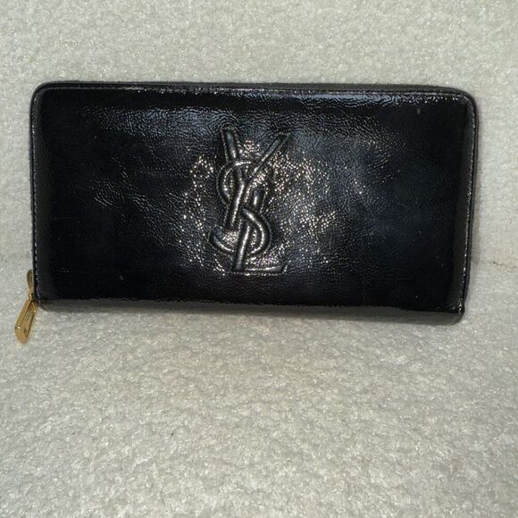 YSL, Yves Saint Laurent Handbags - YSL patent leather wallet